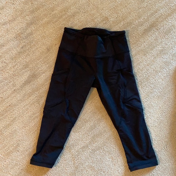 Lululemon Cropped Black Leggings - Picture 1 of 5